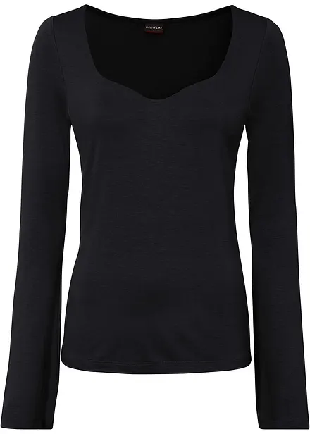 T-shirt manches longues en viscose extensible