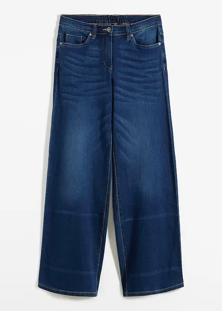 Wide-Leg-Jeans Mid Waist, Bequembund