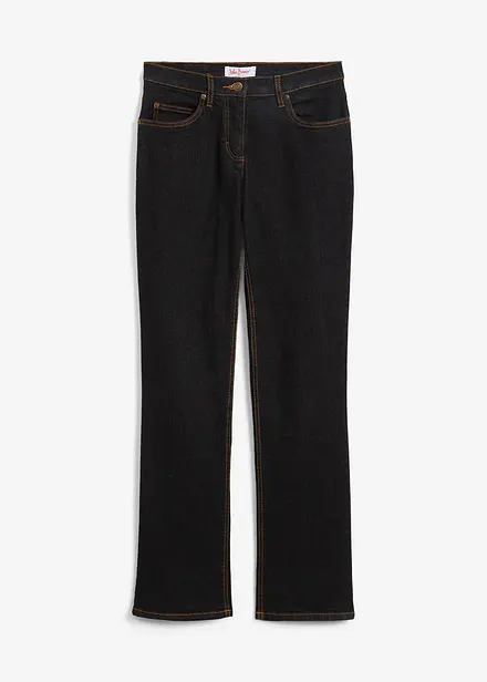 Jean droit taille mi-haute, extensible