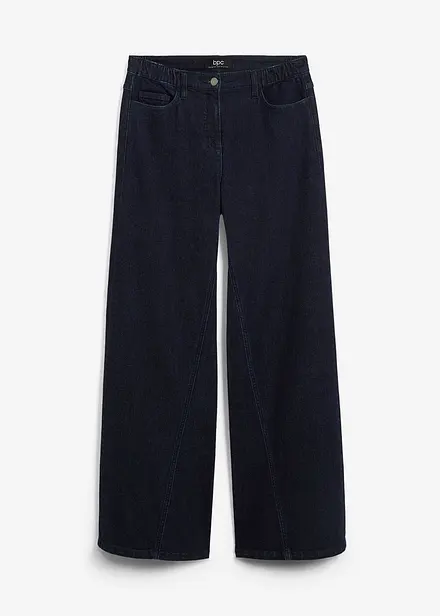 Jean taille haute Wide Leg, taille confortable