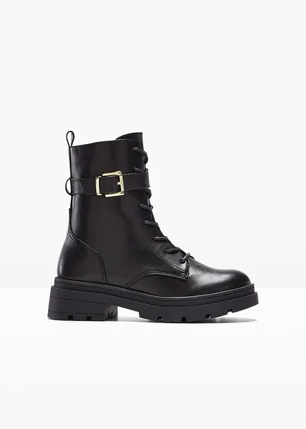 Boots lac&eacute;es avec boucle