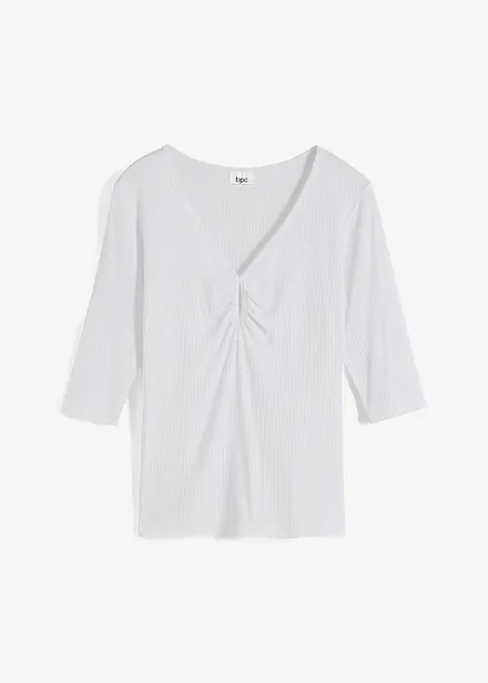 Rippshirt aus softer Viskose