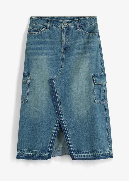 Jupe en jean avec poches cargo