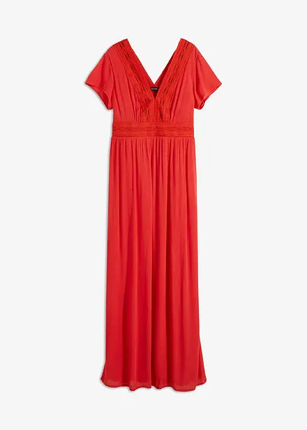 Robe longue en viscose fluide