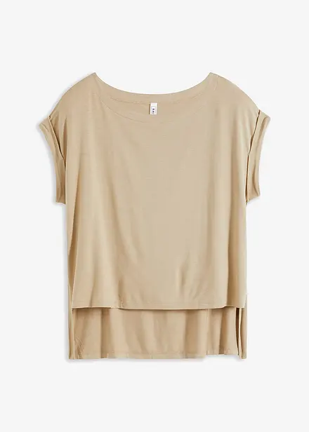 T-shirt oversize en viscose fluide