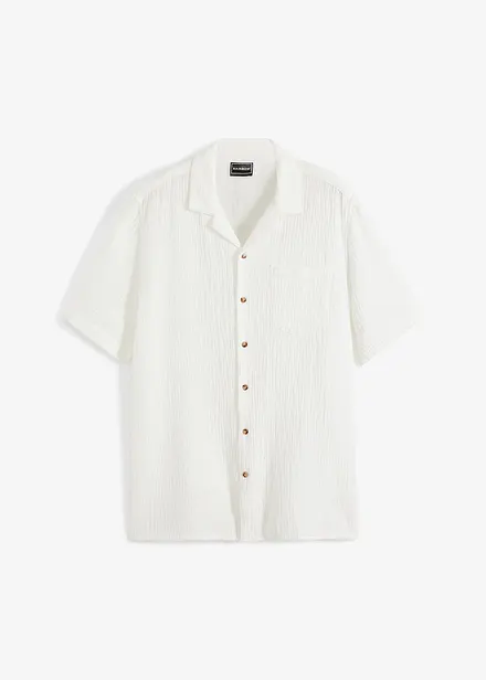 Chemise manches courtes en gaze 100% coton