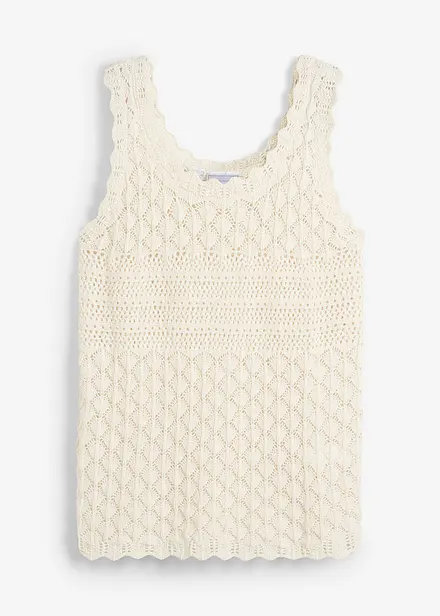 Stricktop aus Baumwolle