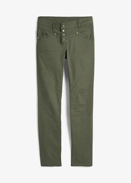Pantalon extensible effet froissé