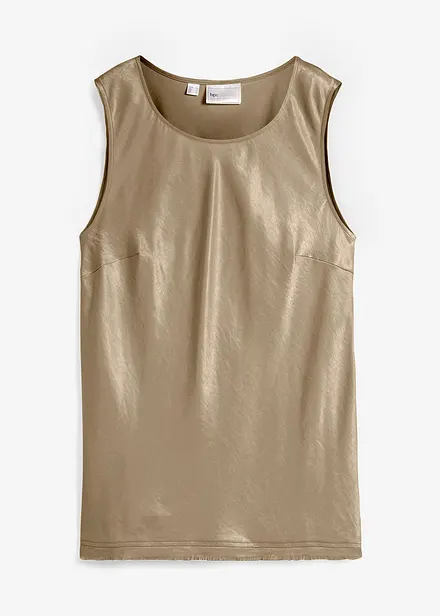 Top en satin fluide