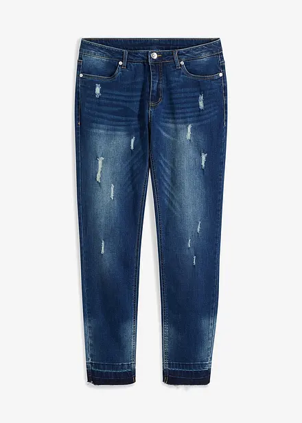 Jean skinny taille basse, raccourci
