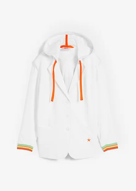 Blazer en molleton de viscose mélangée