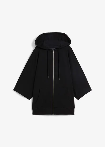 Sweatjacken-Cape aus nachhaltiger Baumwolle