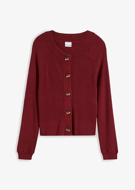 Gilet en maille côtelée