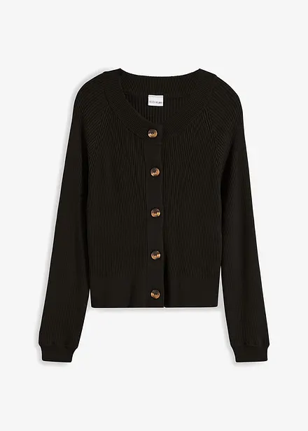 Gilet en maille côtelée