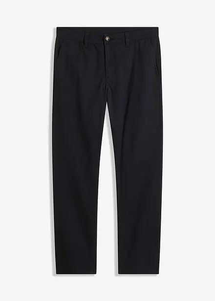 Pantalon chino en coton extensible, ample et droit