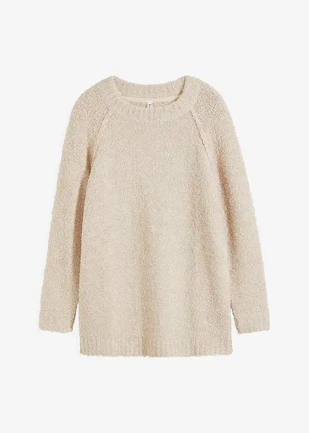 Grobstrick-Pullover aus Teddygarn