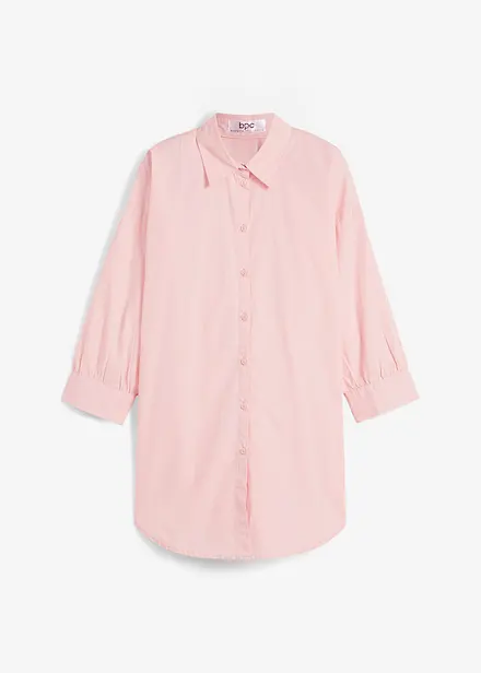 Chemisier oversize en coton, manches 3/4