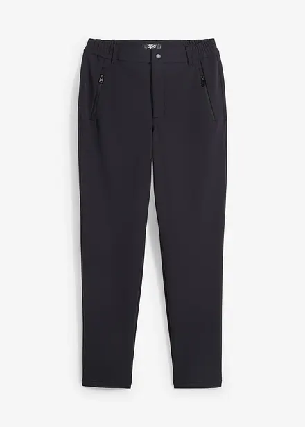 Pantalon déperlant en softshell extensible avec taille élastiquée