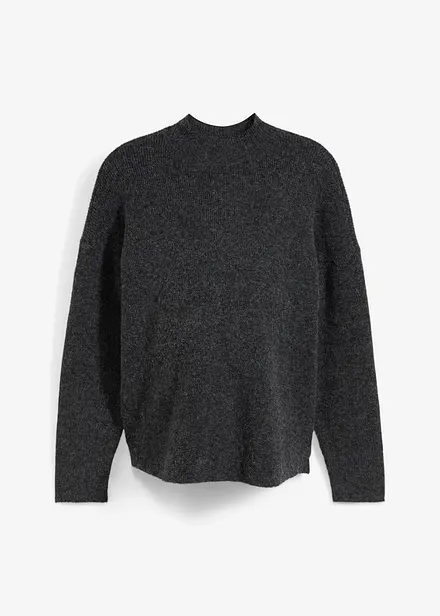 Weicher Umstands-und Stillpullover mit Schlitz