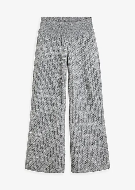 Pantalon en maille torsadée