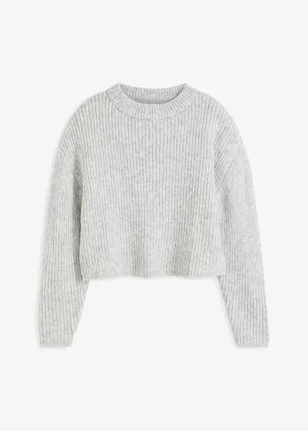 Pull en grosse maille contenant de la laine
