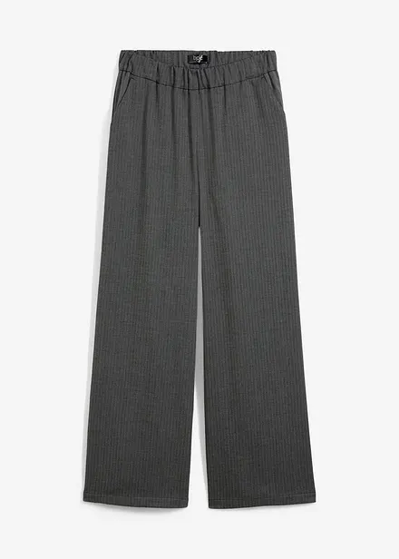 Pantalon palazzo à taille élastiquée
