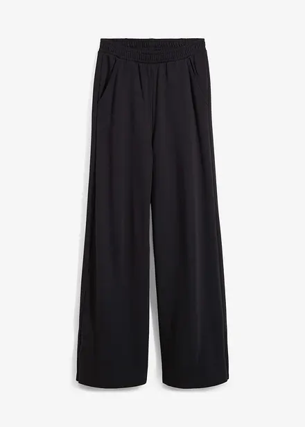 Pantalon sweat en coton m&eacute;lang&eacute;