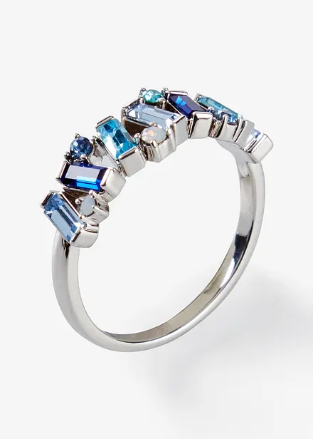 Bague sertie de cristaux de verre