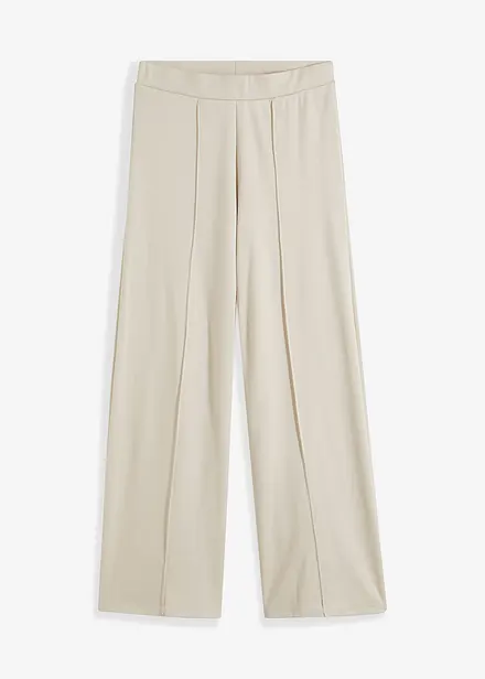 Pantalon en jersey et punto di roma confortable