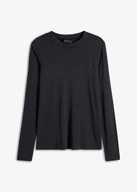 T-shirt manches longues avec mesh