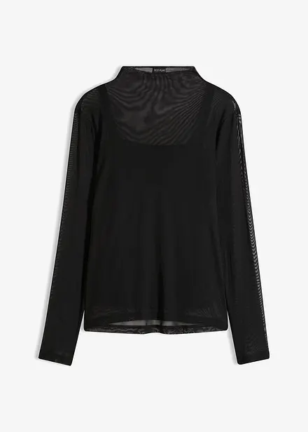 T-shirt manches longues avec mesh