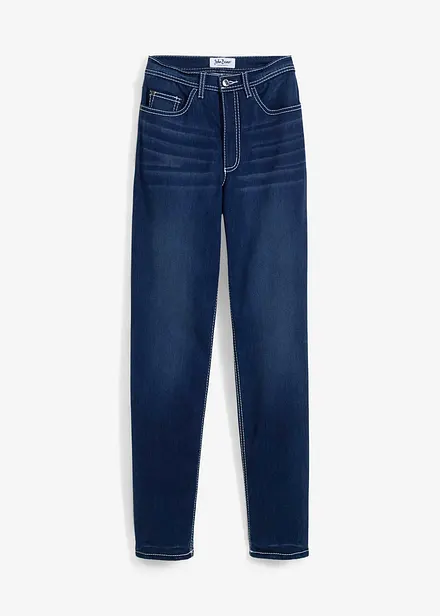 Jean thermique droit, taille haute