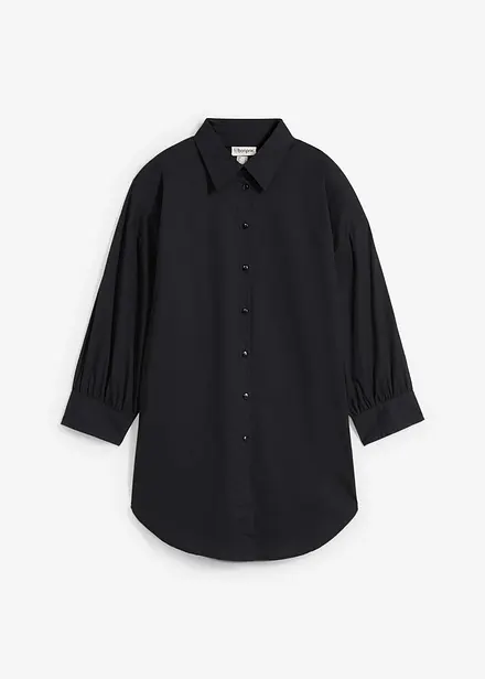 Chemisier oversize en coton, manches 3/4