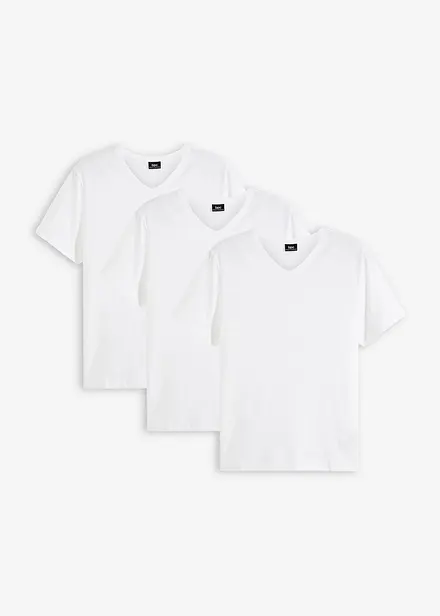 Lot de 3 T-shirts col V