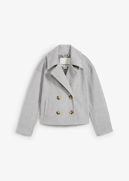 Veste courte aspect laine