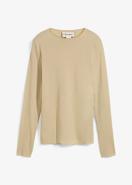 T-shirt manches longues en matière douce