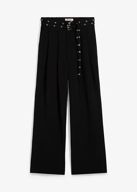 Pantalon à pinces en viscose fluide