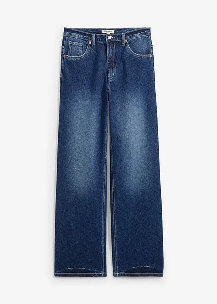 Jean droit taille haute, loose