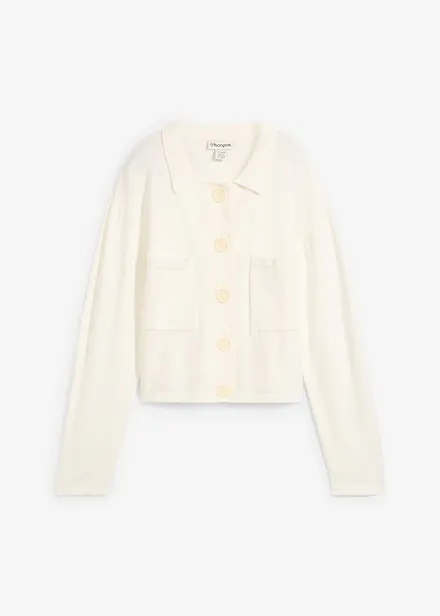 Gilet court en fine maille