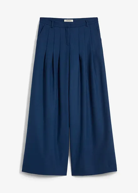 Bundfaltenhose aus Viskose-Mix