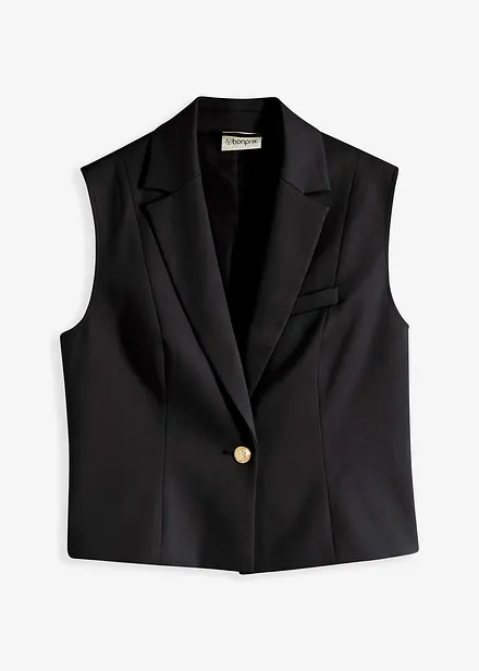 Gilet de costume avec bouton doré