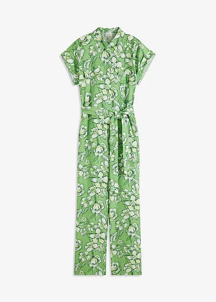 Jumpsuit aus fließendem Viskose-Mix