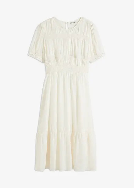 Robe midi en douce viscose mélangée
