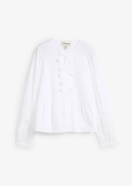 Blouse ornée de nœuds