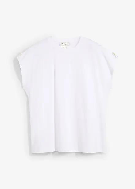 T-shirt boxy avec détail sur les manches