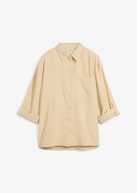 Chemisier fluide en viscose mélangée