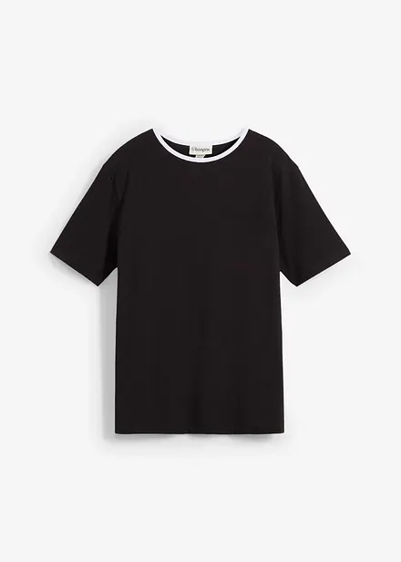 T-shirt avec détail contrastant