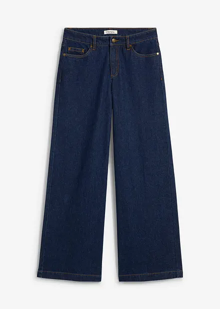 Jean large taille mi-haute, longueur sol