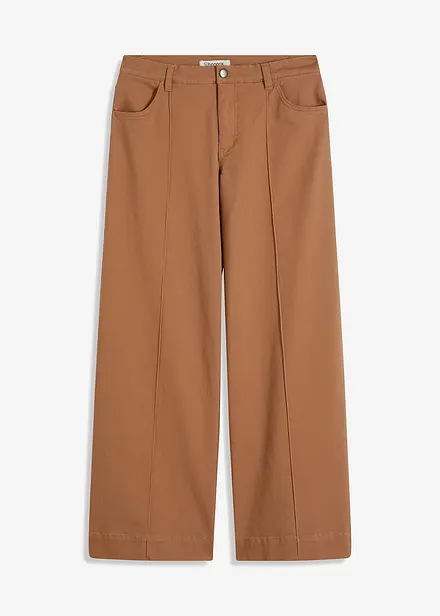 Pantalon twill avec passepoil