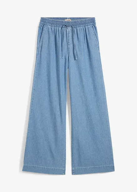 Jean Wide Leg, taille normale et élastiquée